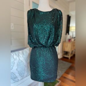 Doe Be Green Sequin dress size small